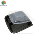 Disposable 3 Compartment Microwavable Plastic Food Container